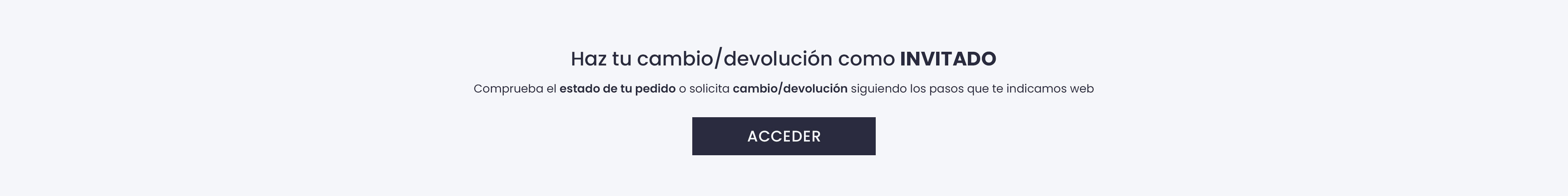 Cambios y devoluciones
