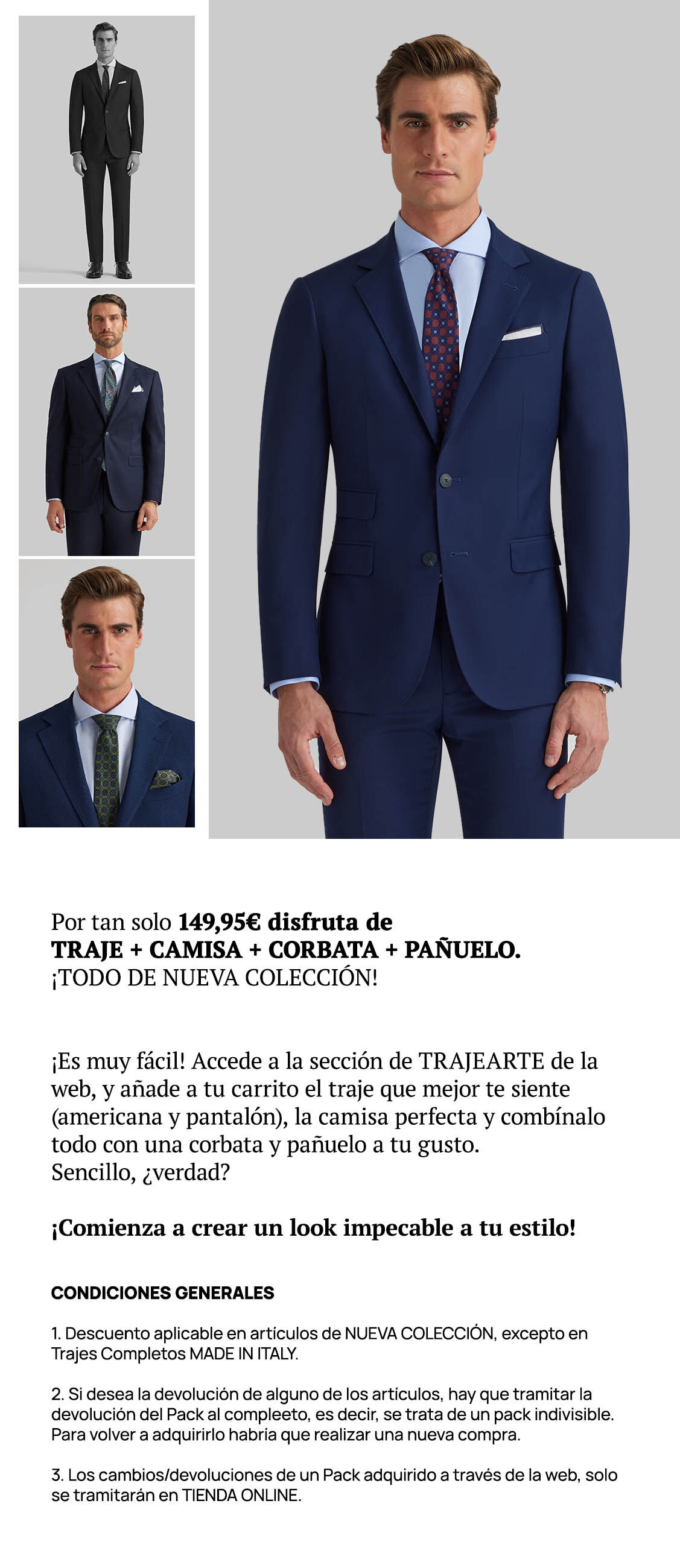 Trajes hombre alvaro moreno cheap