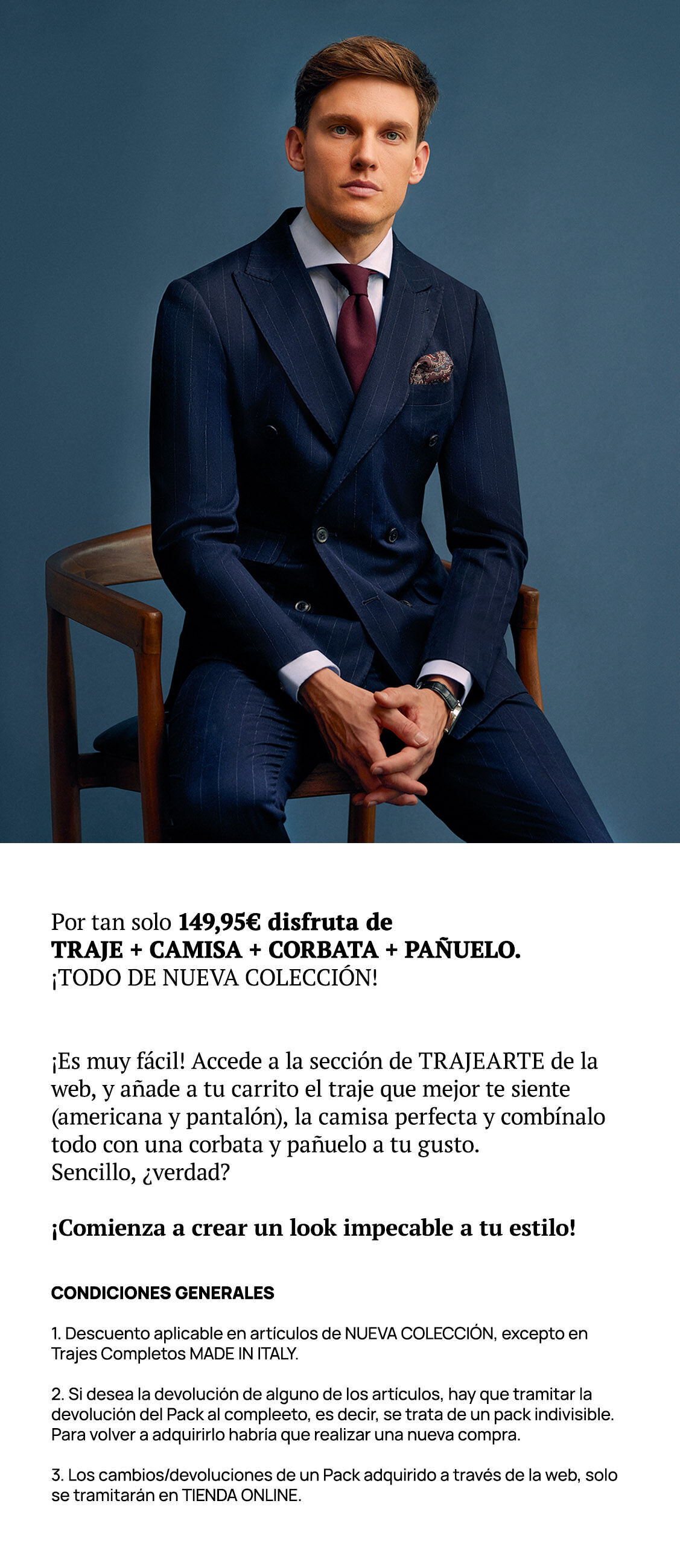 Pack trajearte