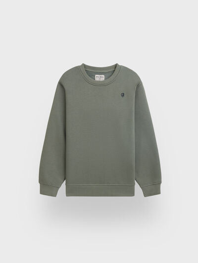 SUDADERA BASICA KIDS VERDE