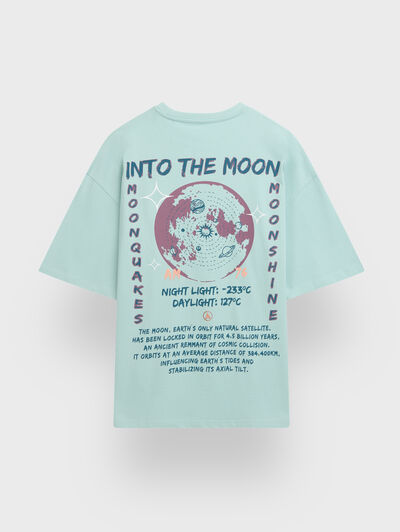 CAMISETA MOON VERDE AGUA