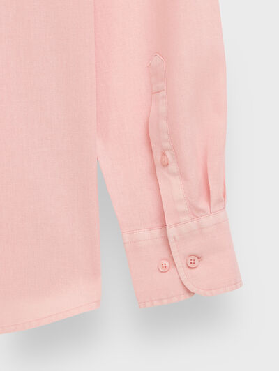 CAMISA LINO GD SALM&Oacute;N