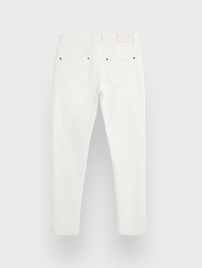 PANTALON DENIM MATCH BLANCO