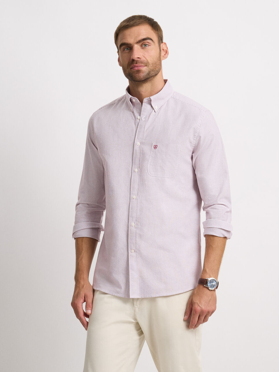 CAMISA MIL RAYAS POCKET