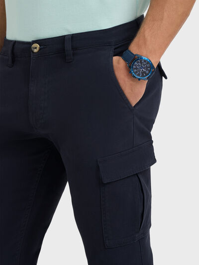 PANTALON CARGO ELVIS AZUL MARINO