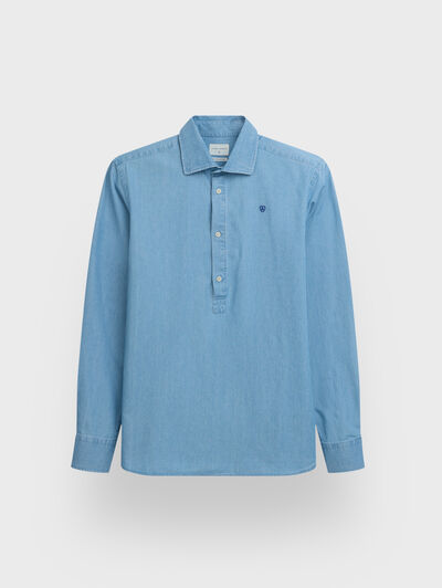 POLERA DENIM AZUL
