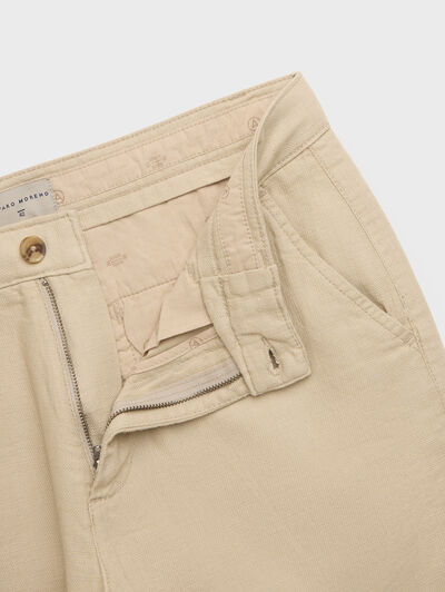 BERMUDA TINTADA CAMEL