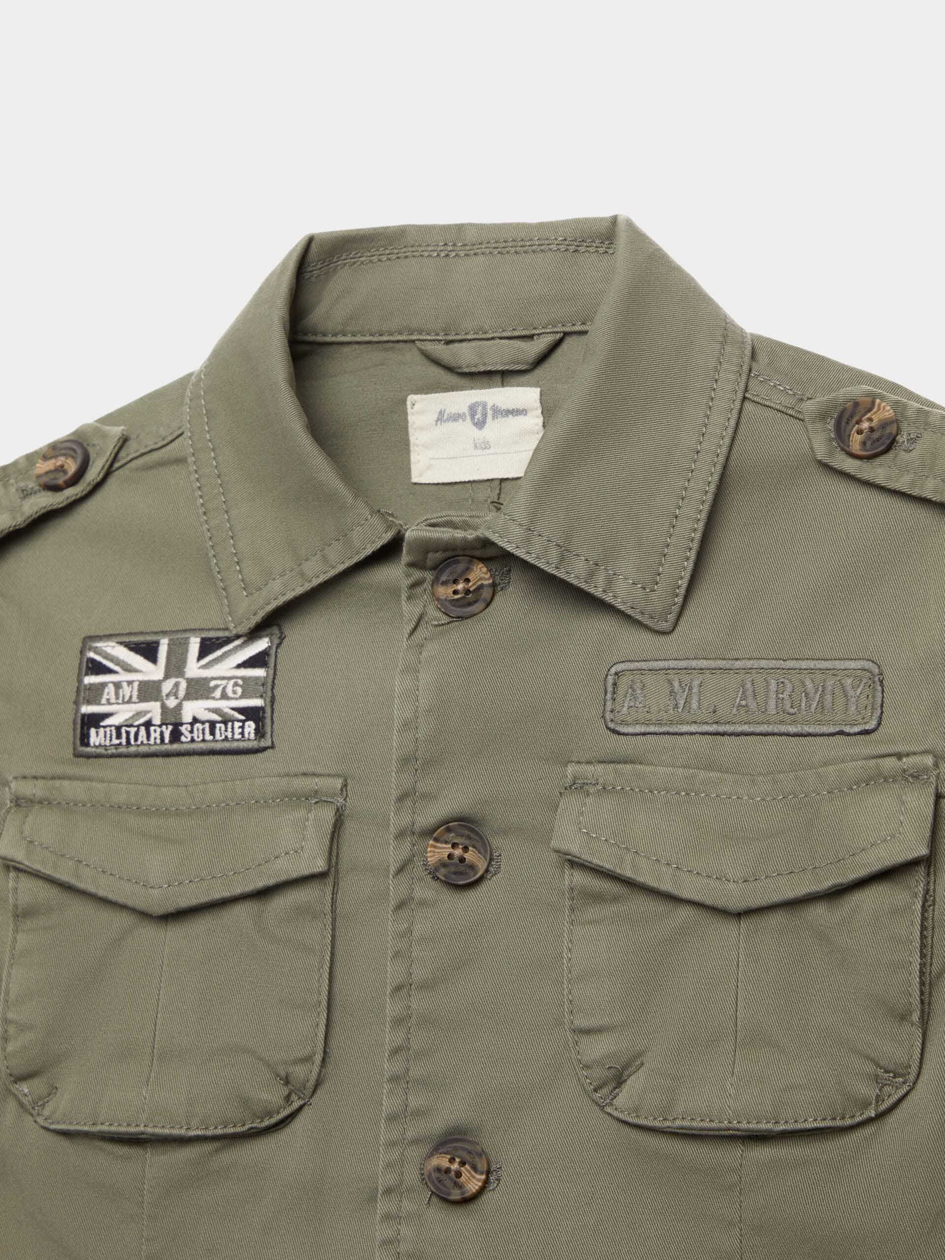 SAHARIANA MILITAR KIDS VERDE