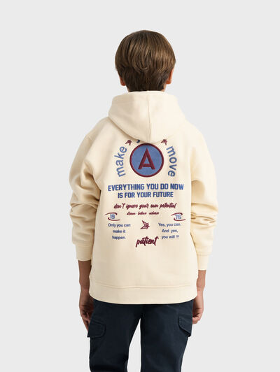 SUDADERA PATIENT KIDS BEIGE