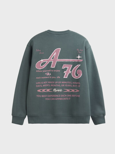 SUDADERA BELIEVE VERDE