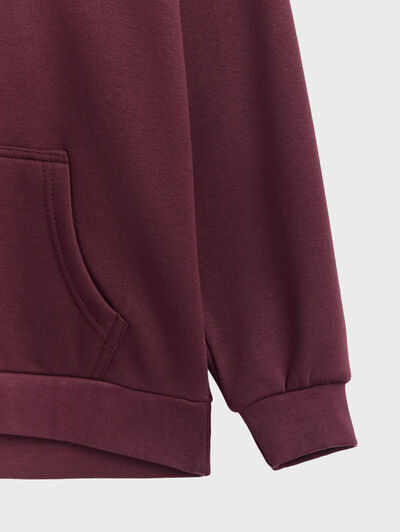 SUDADERA NELLAN KIDS BURDEOS