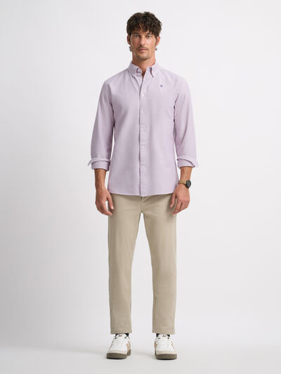 CAMISA OXFORD SOLID ROSA