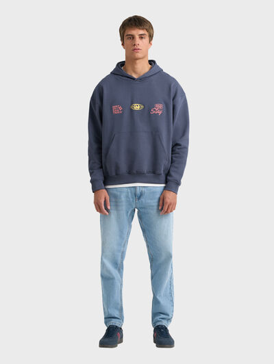 SUDADERA LIMITS AZUL MARINO