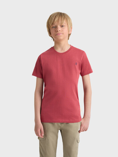 CAMISETA BASICA KIDS BURDEOS