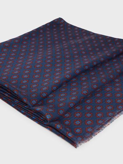 FOULARD PRINT AZUL MARINO