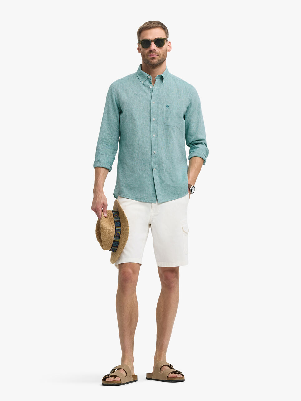 CAMISA LINO BOLSILLO