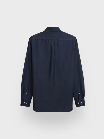 CAMISA DENIM DOWN AZUL MARINO