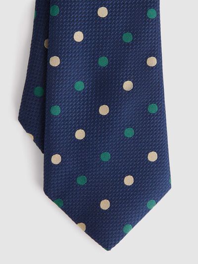 CORBATA JACQUARD MF AZUL MARINO