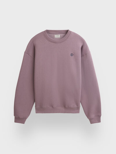 SUDADERA BASICA OVERSIZE ROSA