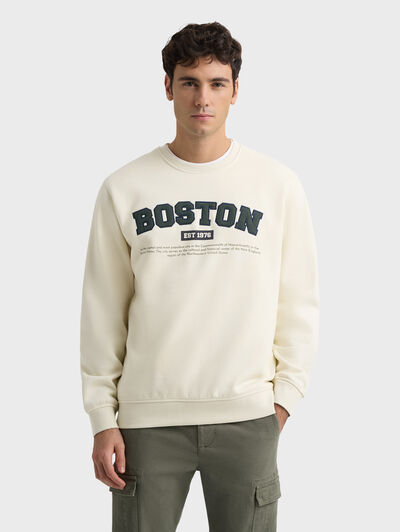 SUDADERA BOSTON BEIGE