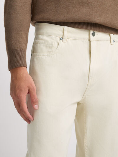 DENIM RELAXED FIT BEIGE