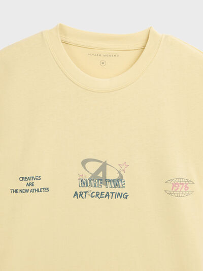 CAMISETA ART AMARILLO