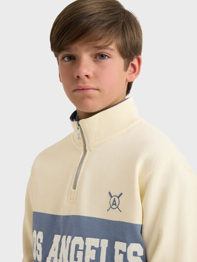 SUDADERA CALIFORNIA KIDS BEIGE