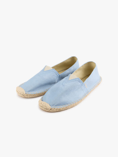 ESPADRILLES COTTON TWILL CELESTE