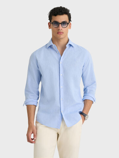 CAMISA LINO ALEX AZUL