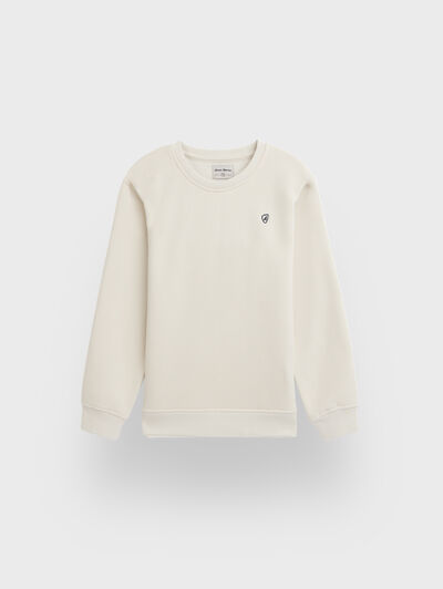SUDADERA BASICA KIDS BEIGE