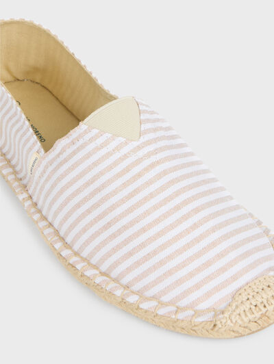 ESPADRILLES OXFORD STRIPES BEIGE
