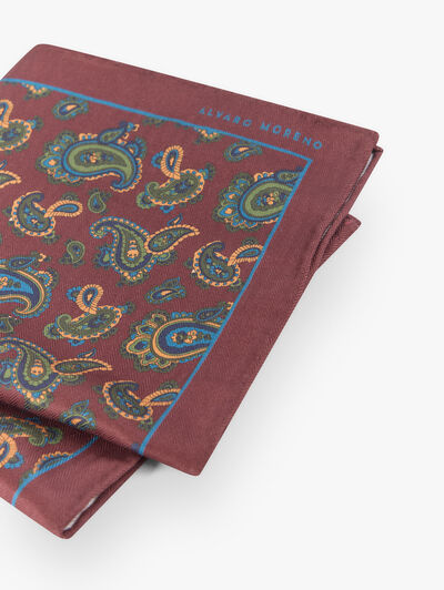 PAÑUELO PRINTED BURDEOS