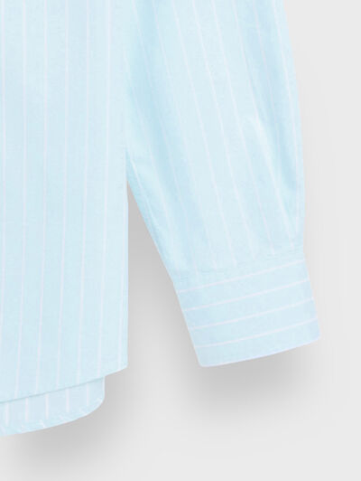 CAMISA OXFORD STRIPES VERDE AGUA