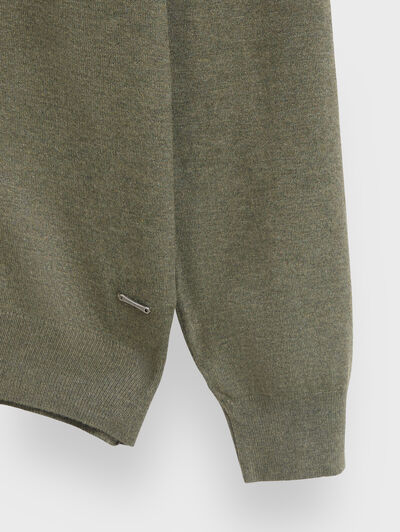 JERSEY CUELLO VUELTO VERDE