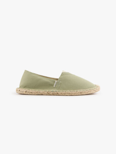 ESPADRILLES COTTON CANVAS VERDE