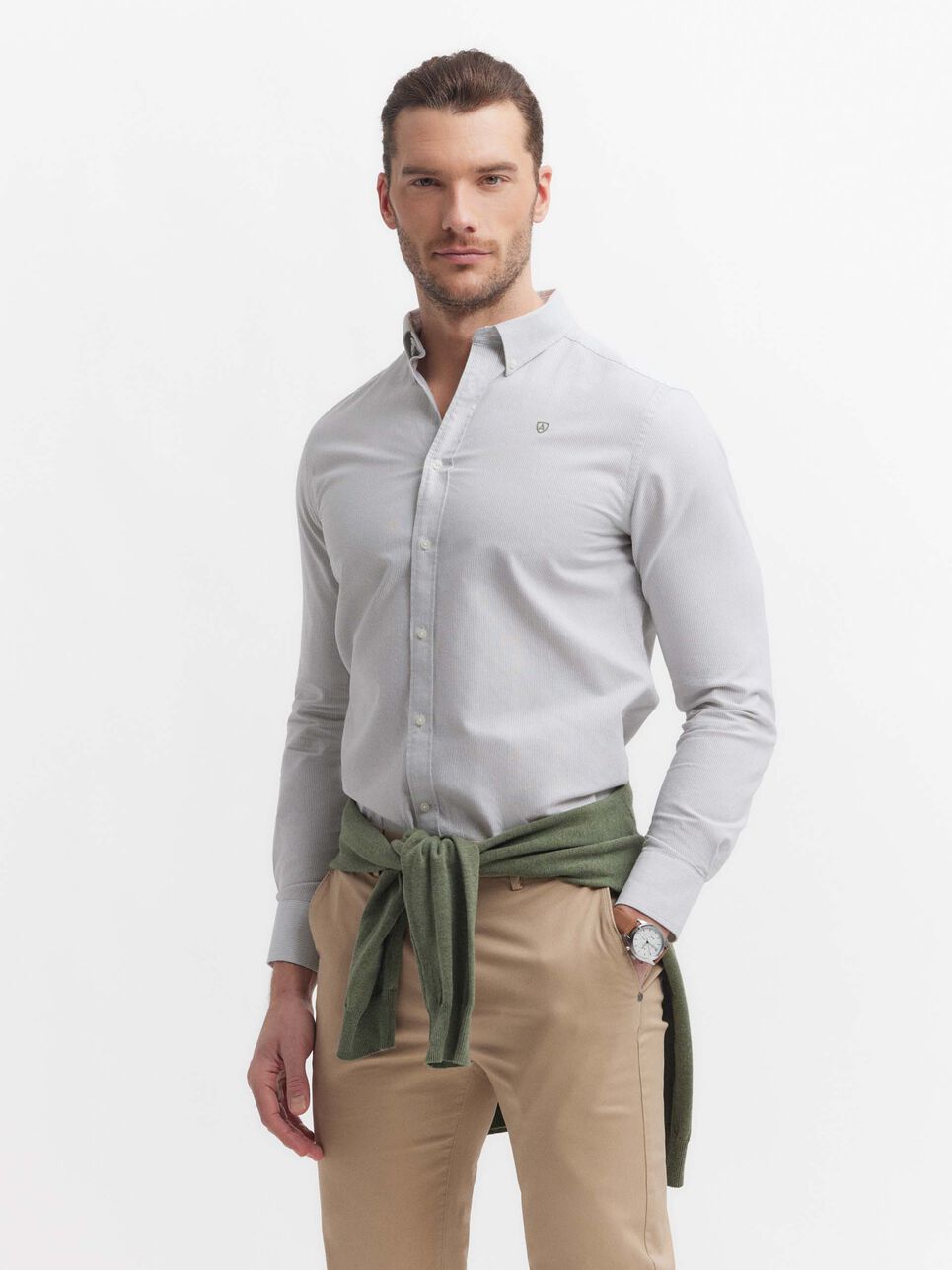 CAMISA OXFORD MIL RAYAS