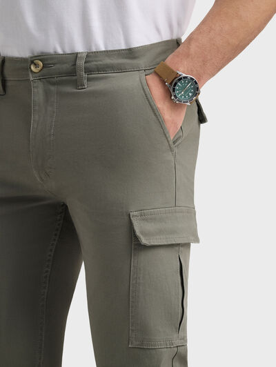 PANTALON CARGO ELVIS VERDE