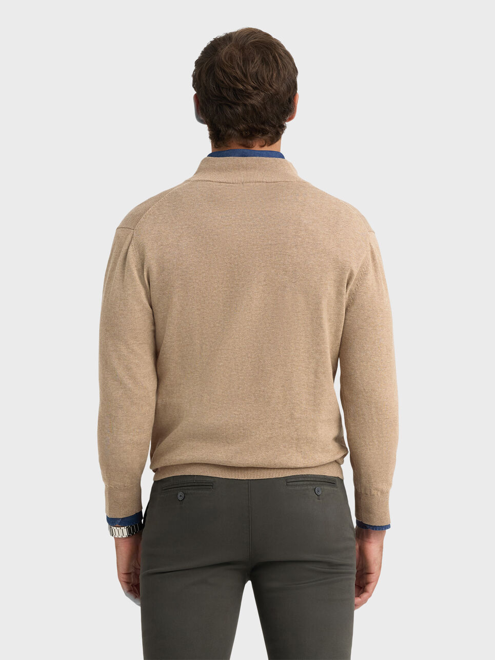 JERSEY BUTTON COLLAR