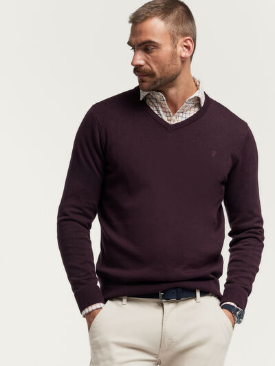 JERSEY V-NECK BASIC VIN
