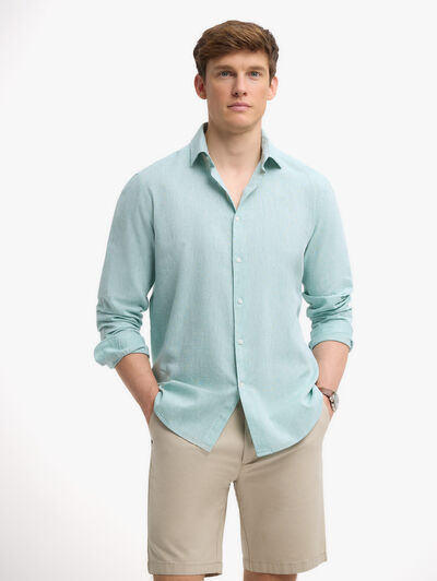 CAMISA LINO ALEX VERDE