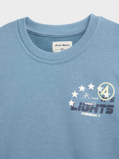 SUDADERA RACE KIDS AZUL