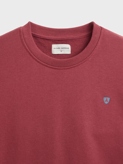 SUDADERA BASICA ROJO