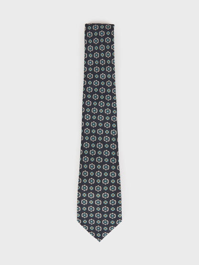 CORBATA PRINTED AZUL MARINO