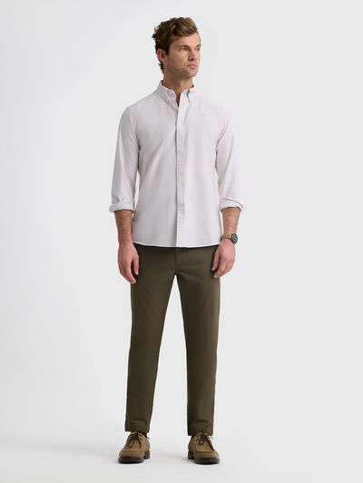 CAMISA OXFORD STRIPES BEIGE