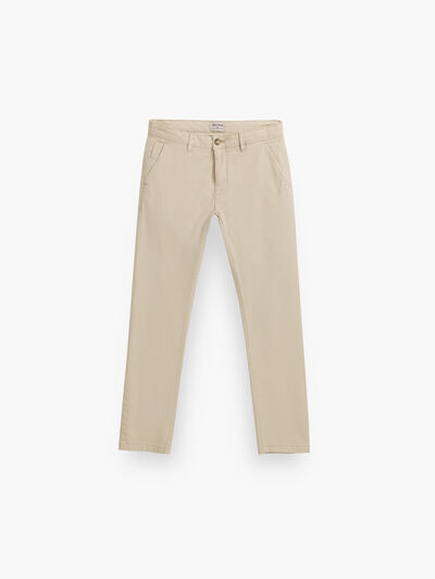 PANTALON CHINO KIDS PIEDRA