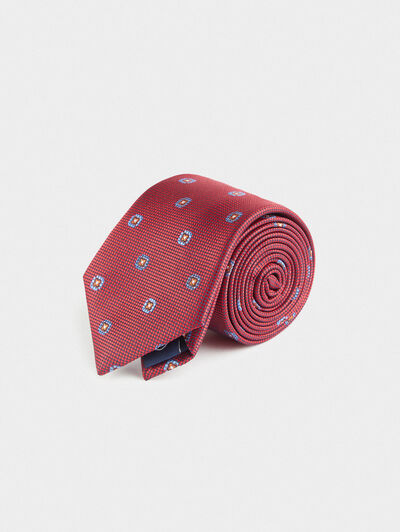 CORBATA JACQUARD MF ROJO
