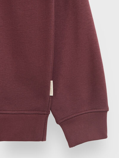 SUDADERA BASICA BURDEOS