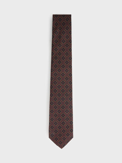 CORBATA PRINTED MARRÓN