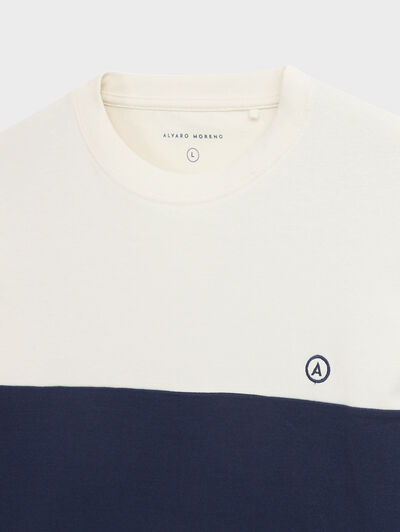 CAMISETA STRIPES AZUL MARINO