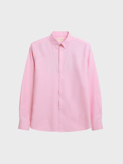 CAMISA OXFORD SOLID CORAL